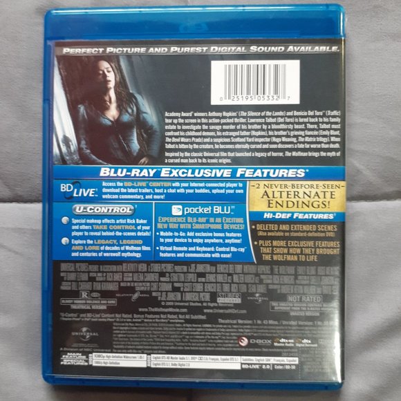 The Wolfman (Blu-ray, 2010) - Picture 2 of 6